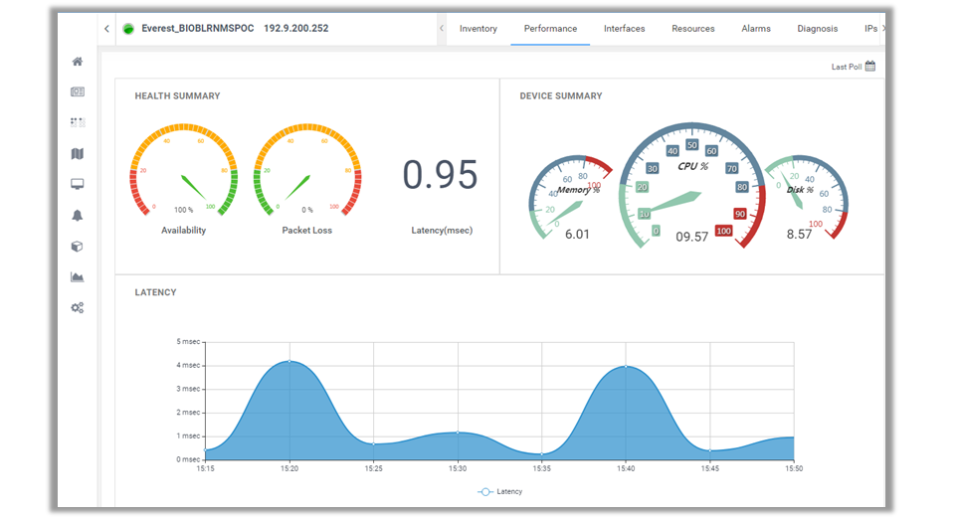 screenshot of Infraon IMS